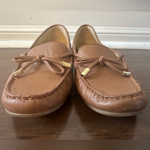 Michael Kors Sutton Brown Leather Loafers Sz 8.5 - Picture 4 of 12